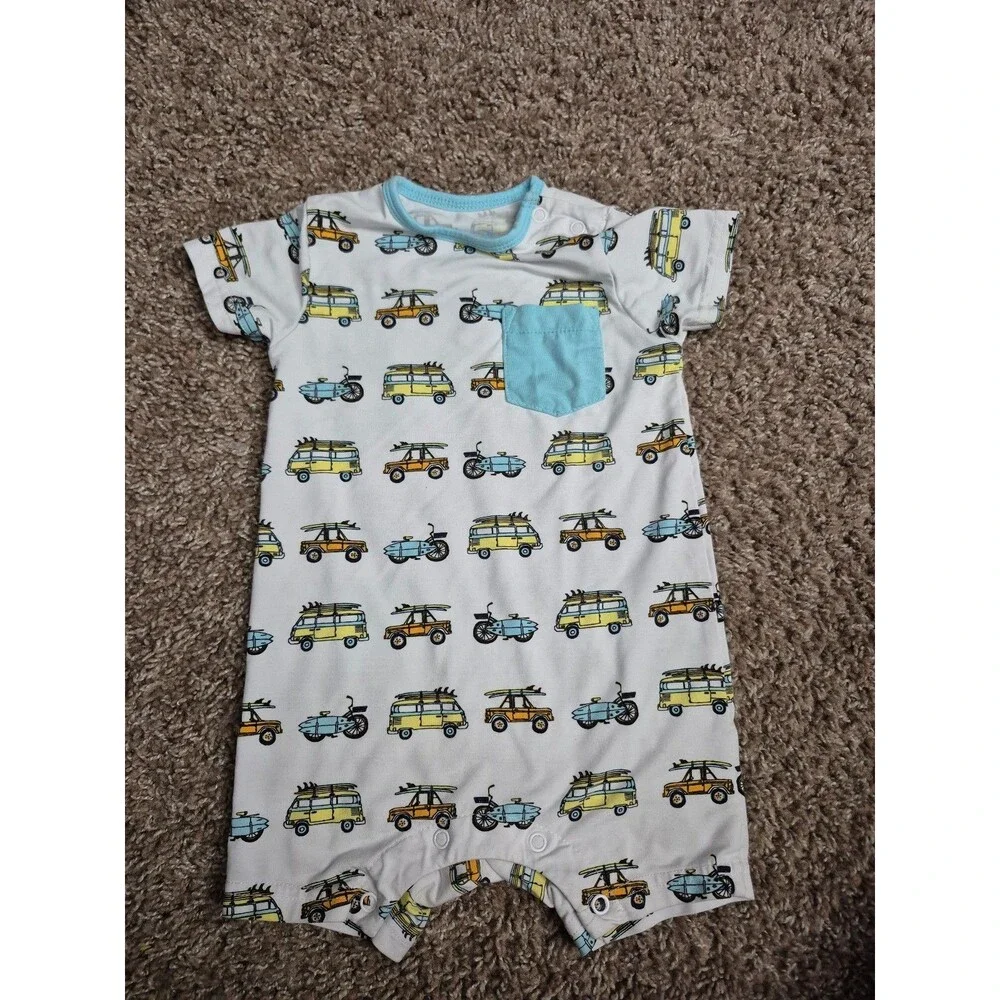 Cocomoon bamboo shorts vehicles size 12-18 months